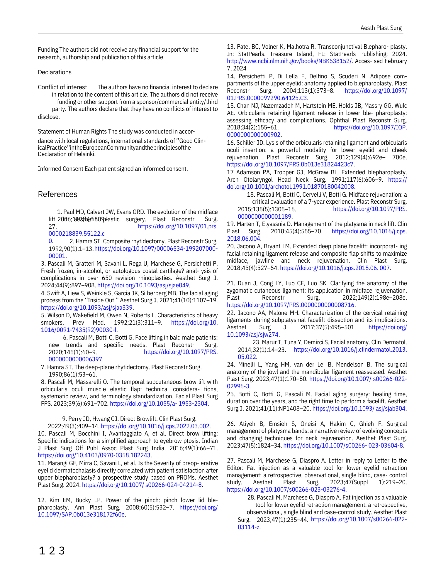 Pagina di un articolo scientifico con riferimenti bibliografici e testo.