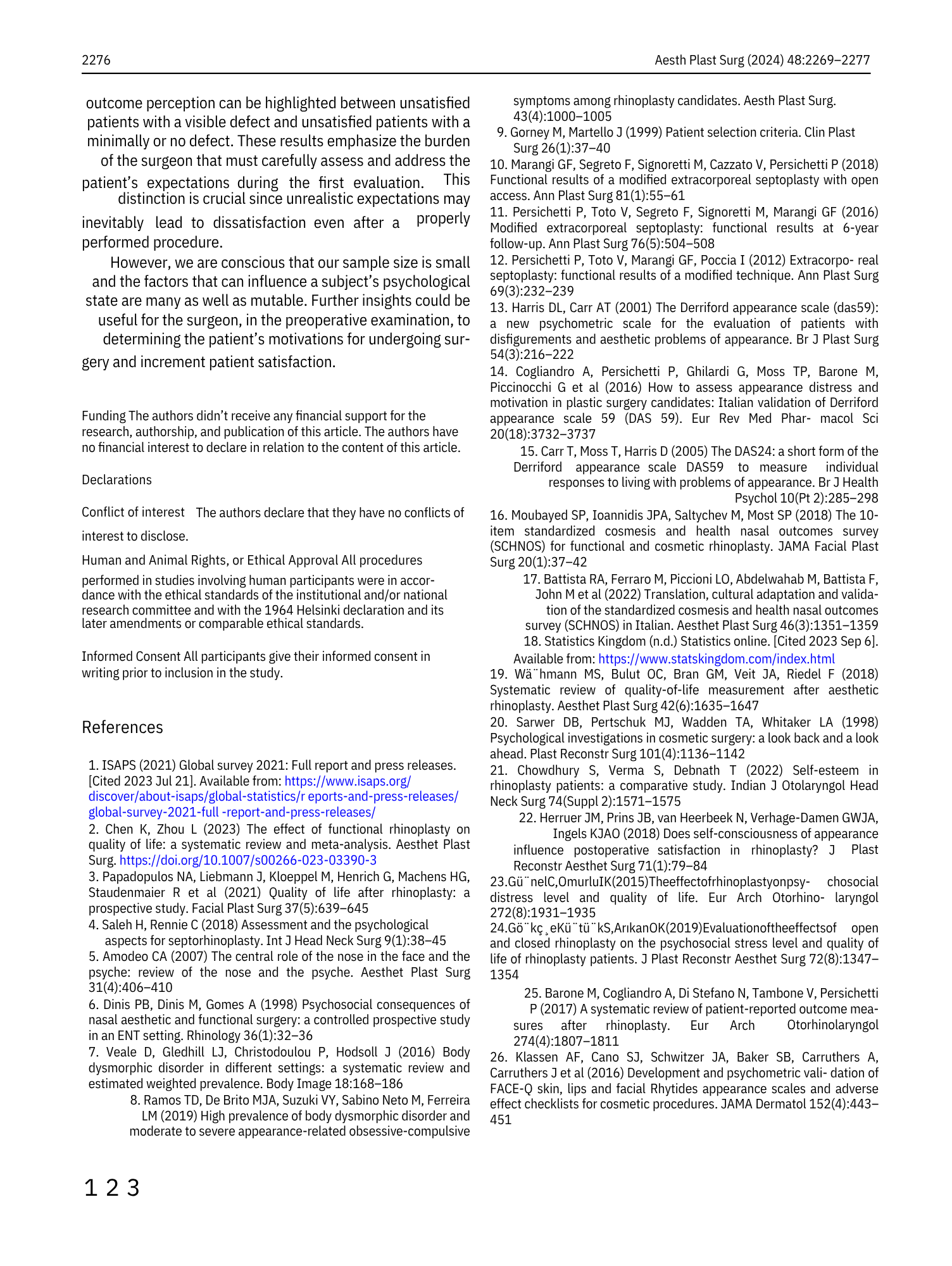 Immagine di una pagina di un articolo scientifico con elenco di riferimenti bibliografici, titoli e testo in italiano.