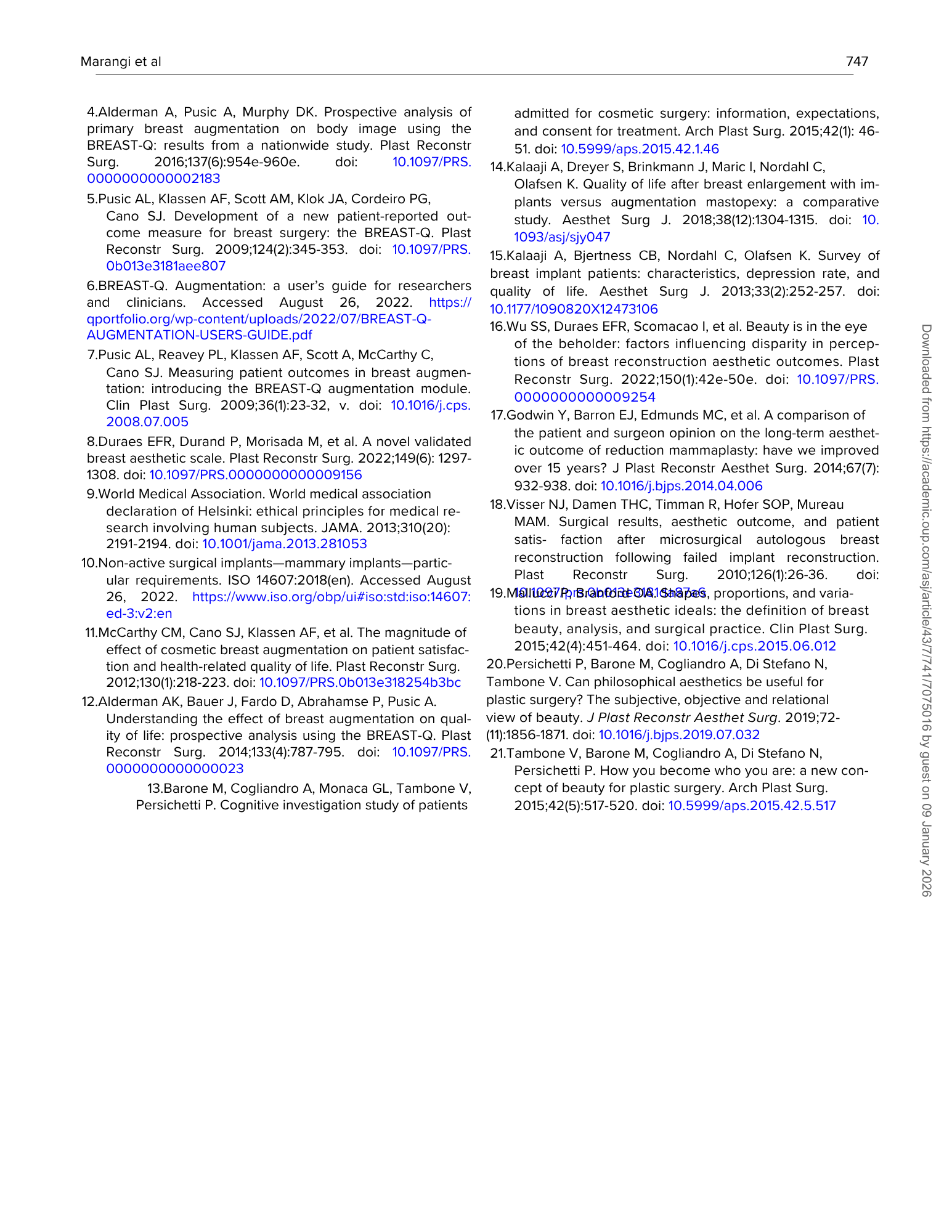 Immagine di una pagina di un documento accademico con riferimenti, numeri di pagina e testo scientifico.