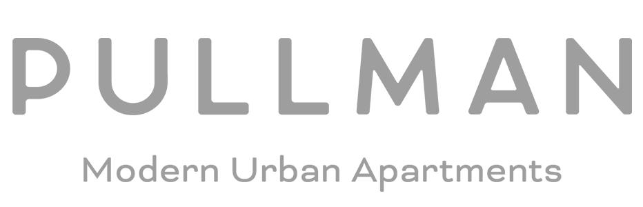 Logo of "Pullman Modern Urban Apartments."