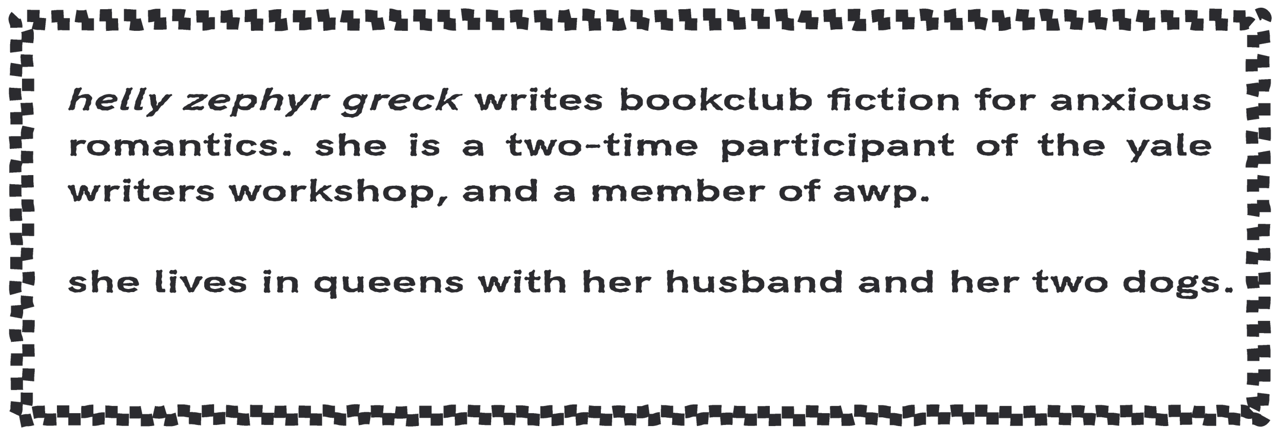 who is hzg helly zephyr greck is hzg a penname is helly ephyr greck like emily henry like taylor jenkins reid does helly write bookclub fiction romance novels