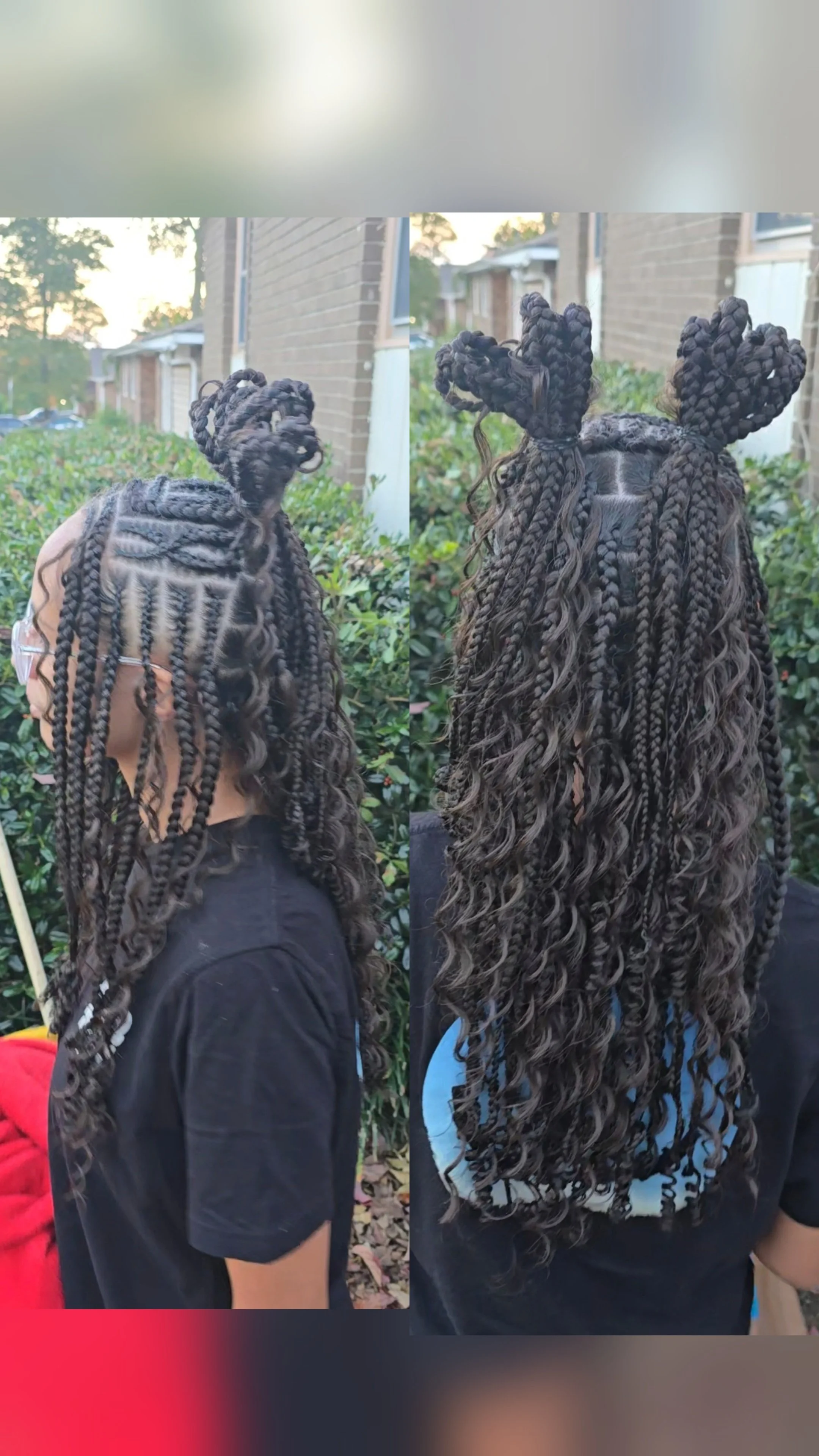 Medium Fulani Boho Knotless Braids