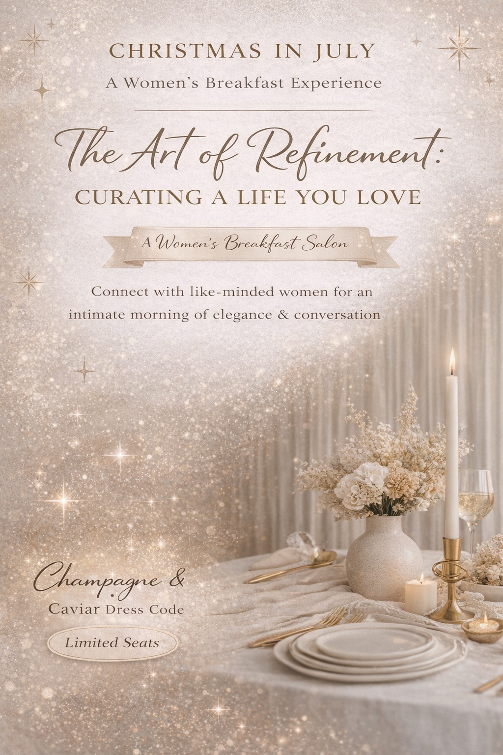 Christmas in July woman's breakfast Salon