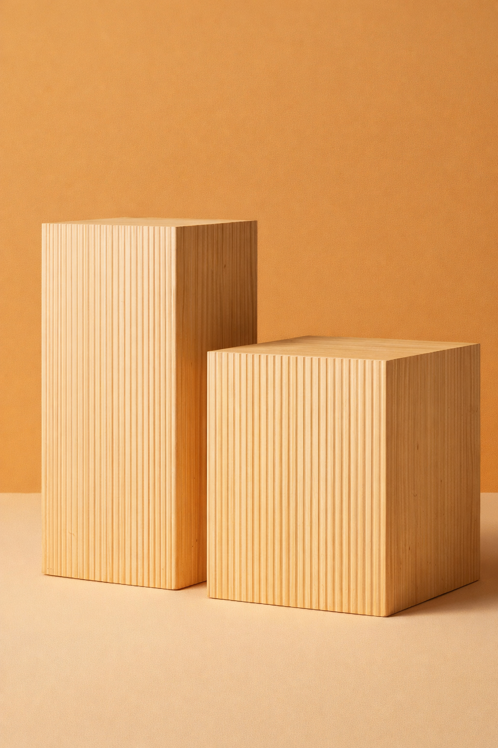 Bespoke Oak Display Plinths Service