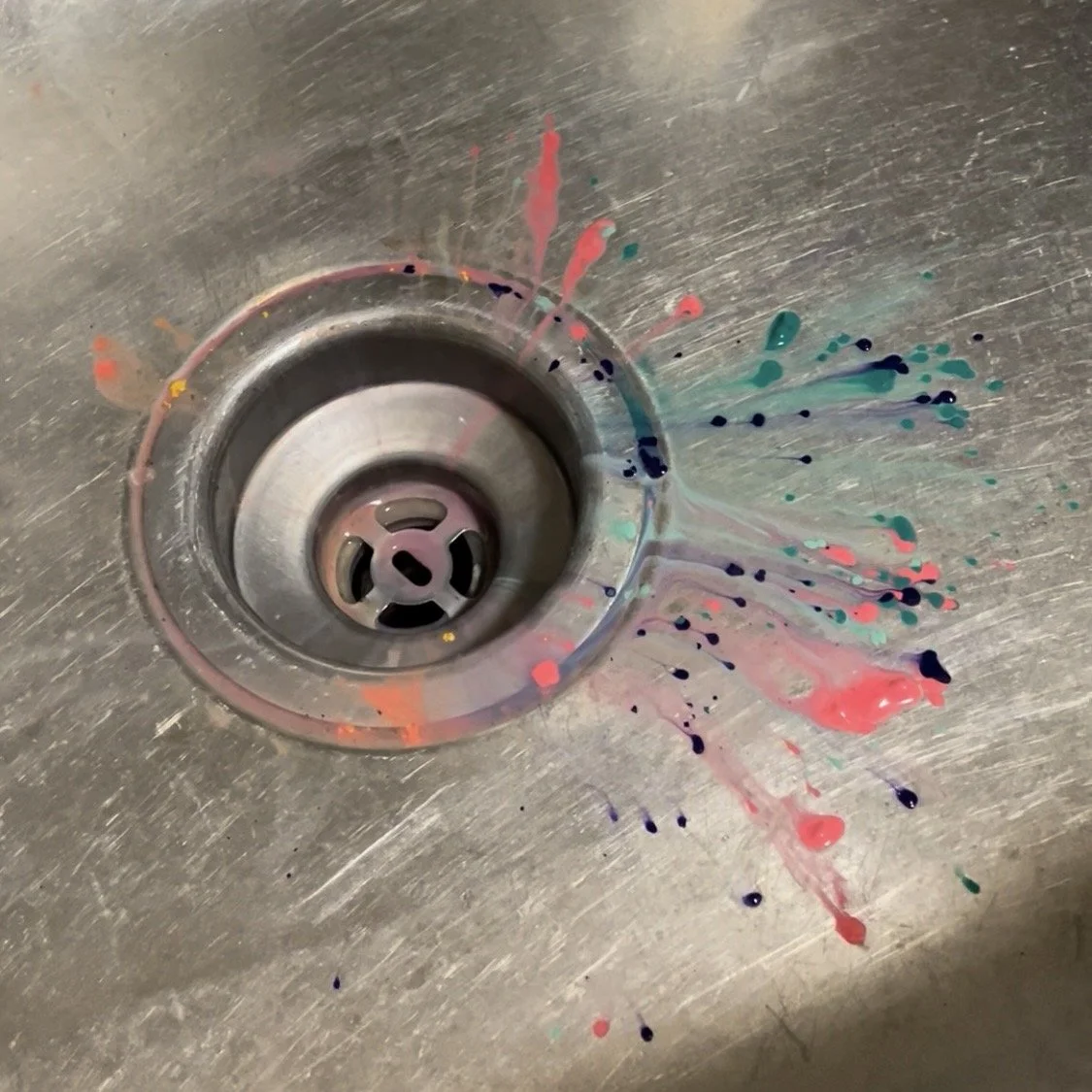 start with some washed off paint in the sink