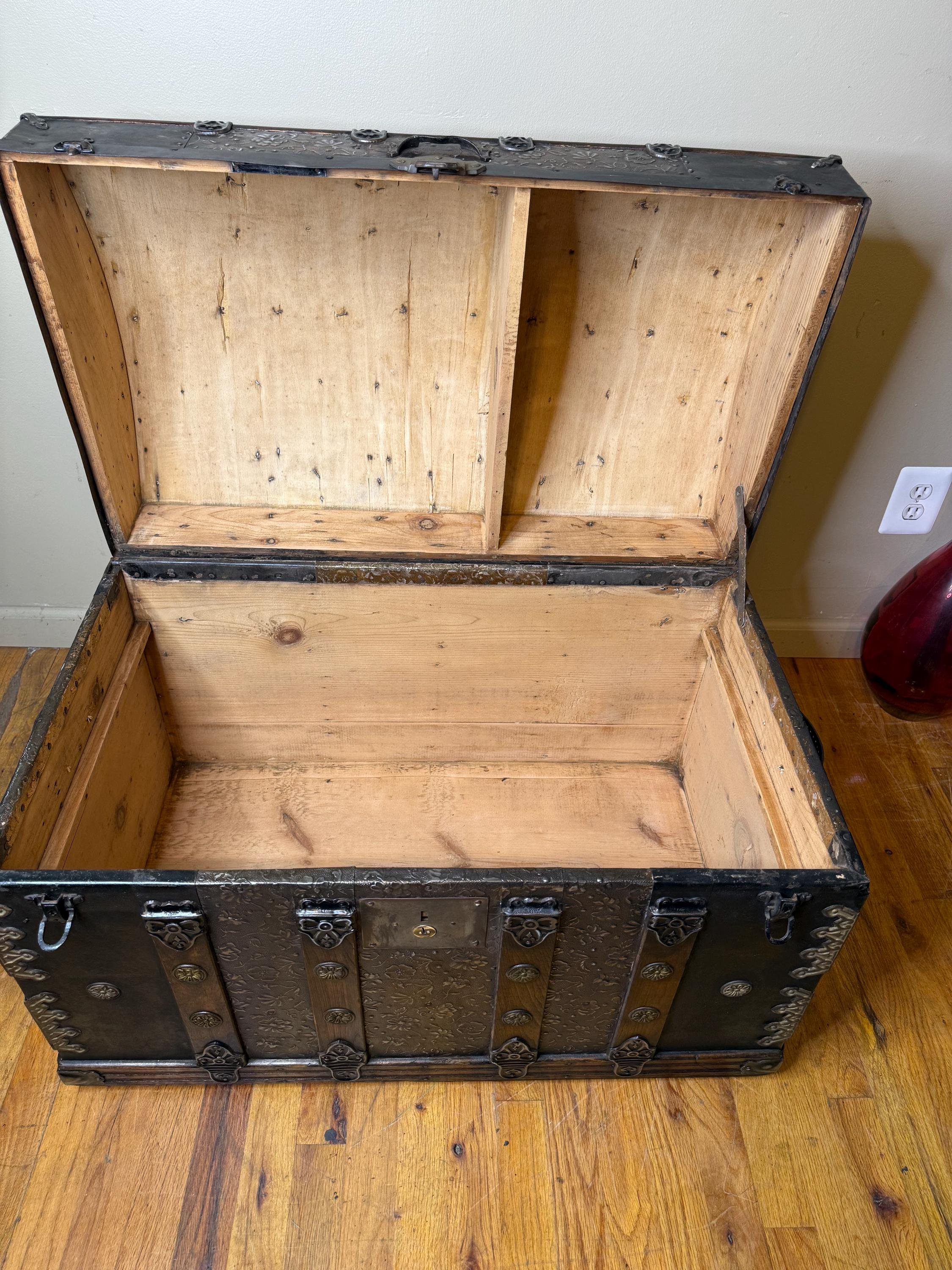 Interior stripped and sanded, ready for finishing or storage