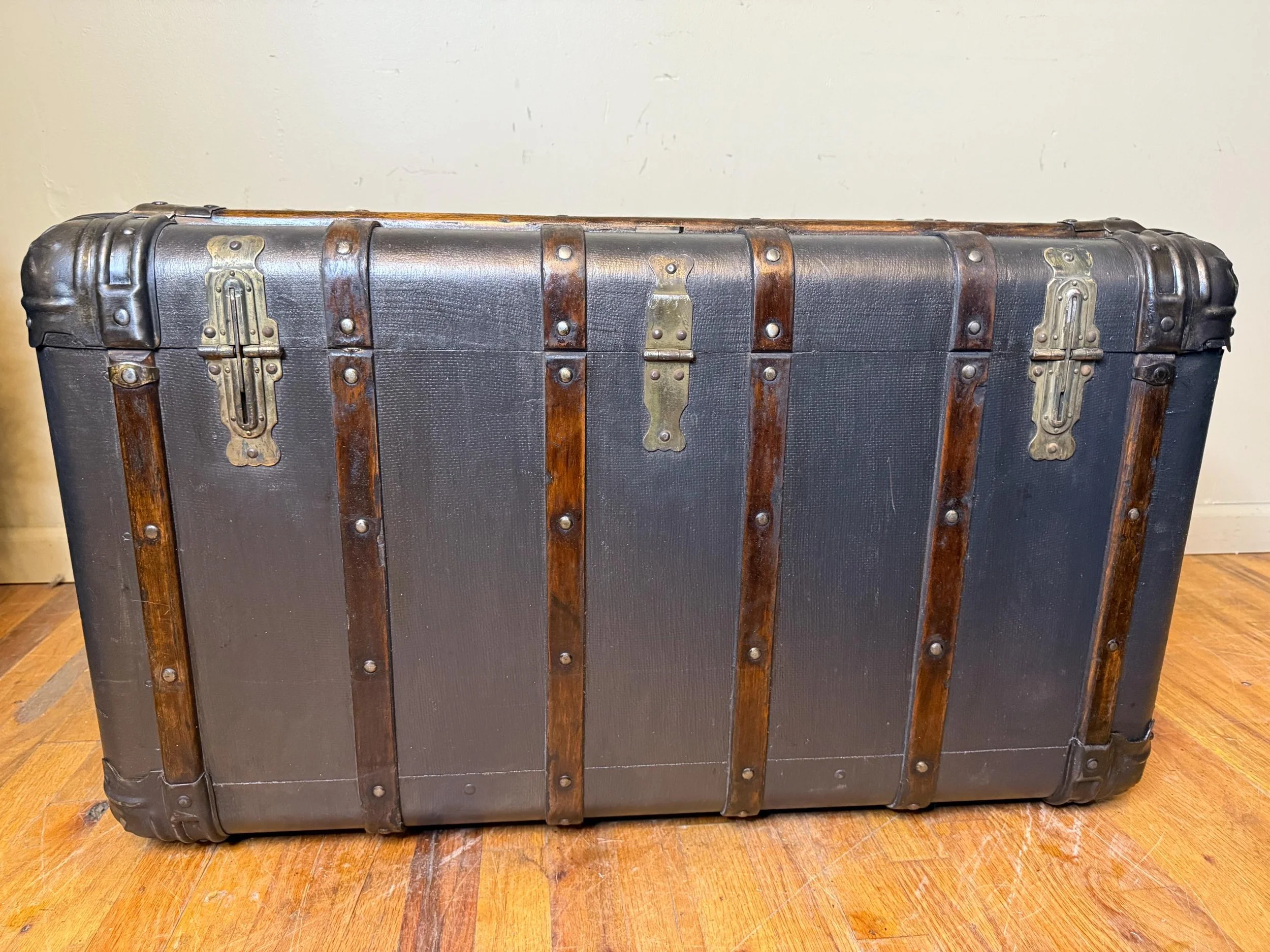 Indestructo trunk flat surface ideal for bedside table use