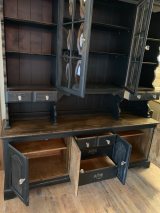 Vintage buffet base with drawers and doors