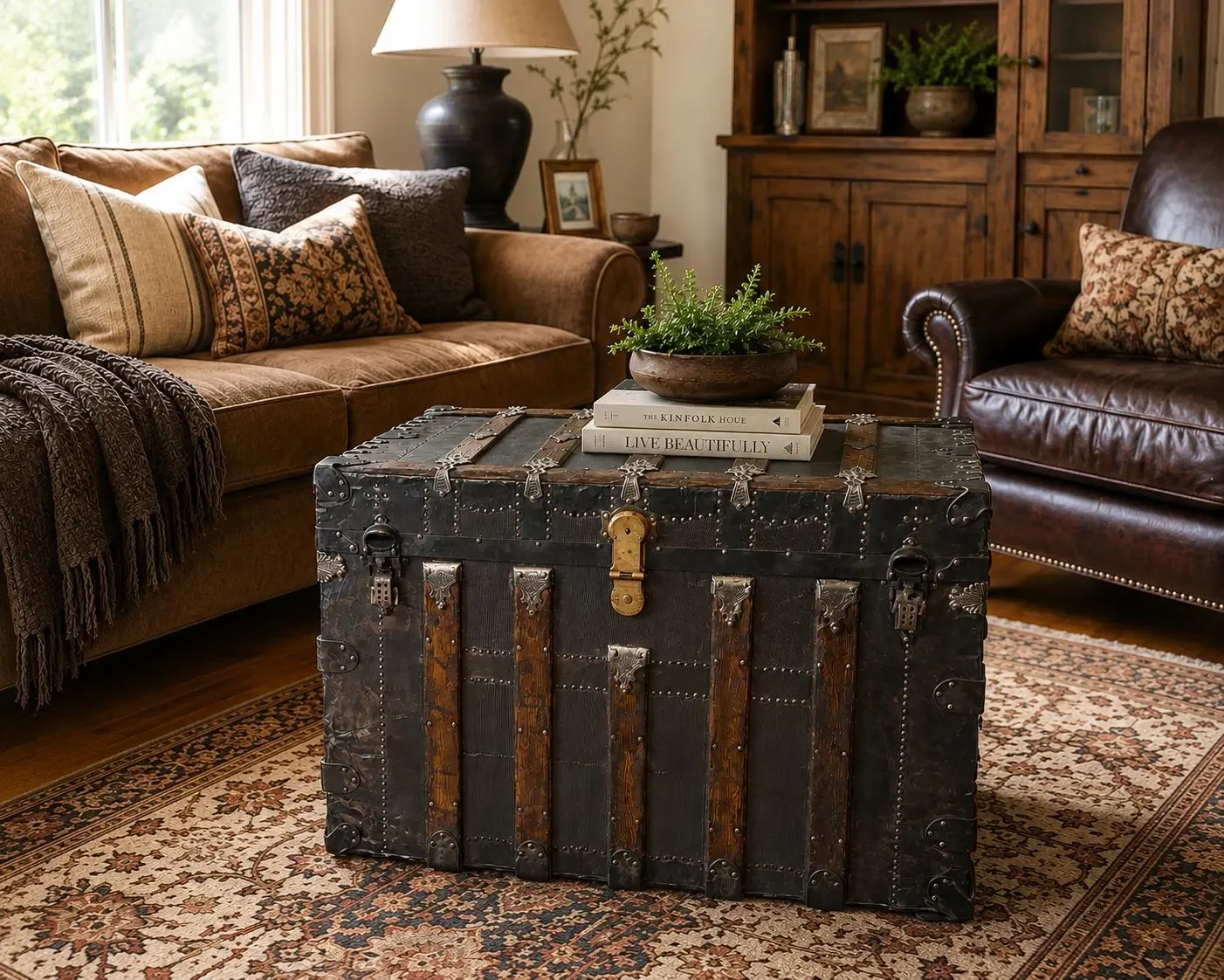 coffee table trunk ornate.webp