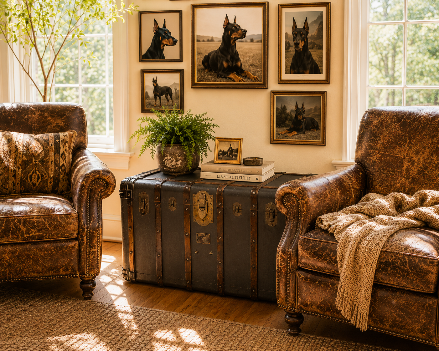 Restored Large Indestructo Steamer Trunk - High Profile | Angelina Nikon