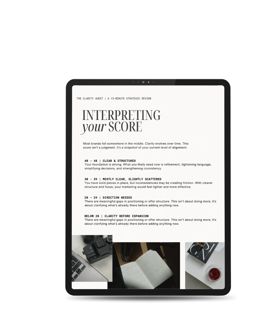 The Clarity Audit Self Assessment for brands.