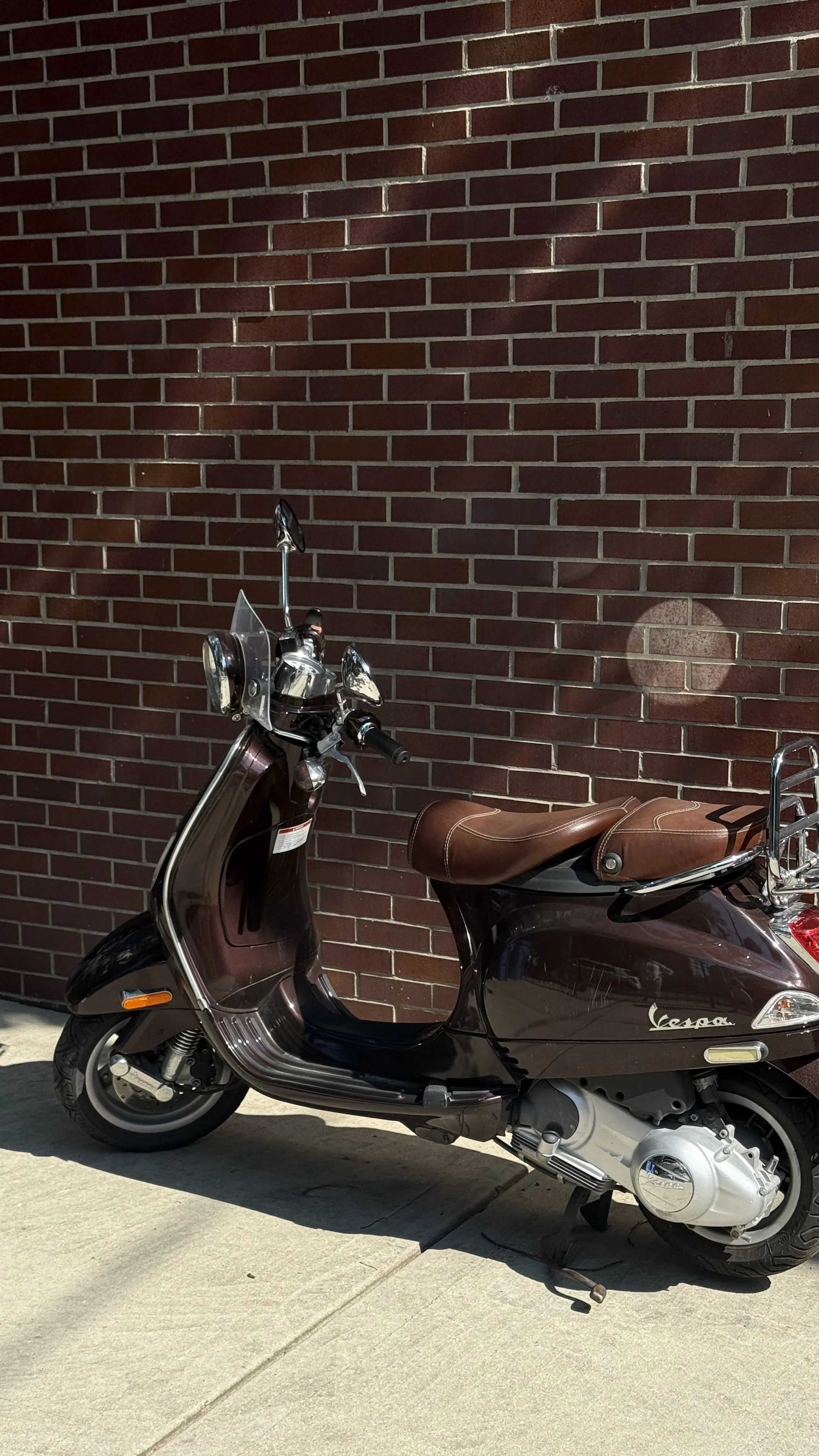 Brown scooter for a adventure client needing SEO help on their website.