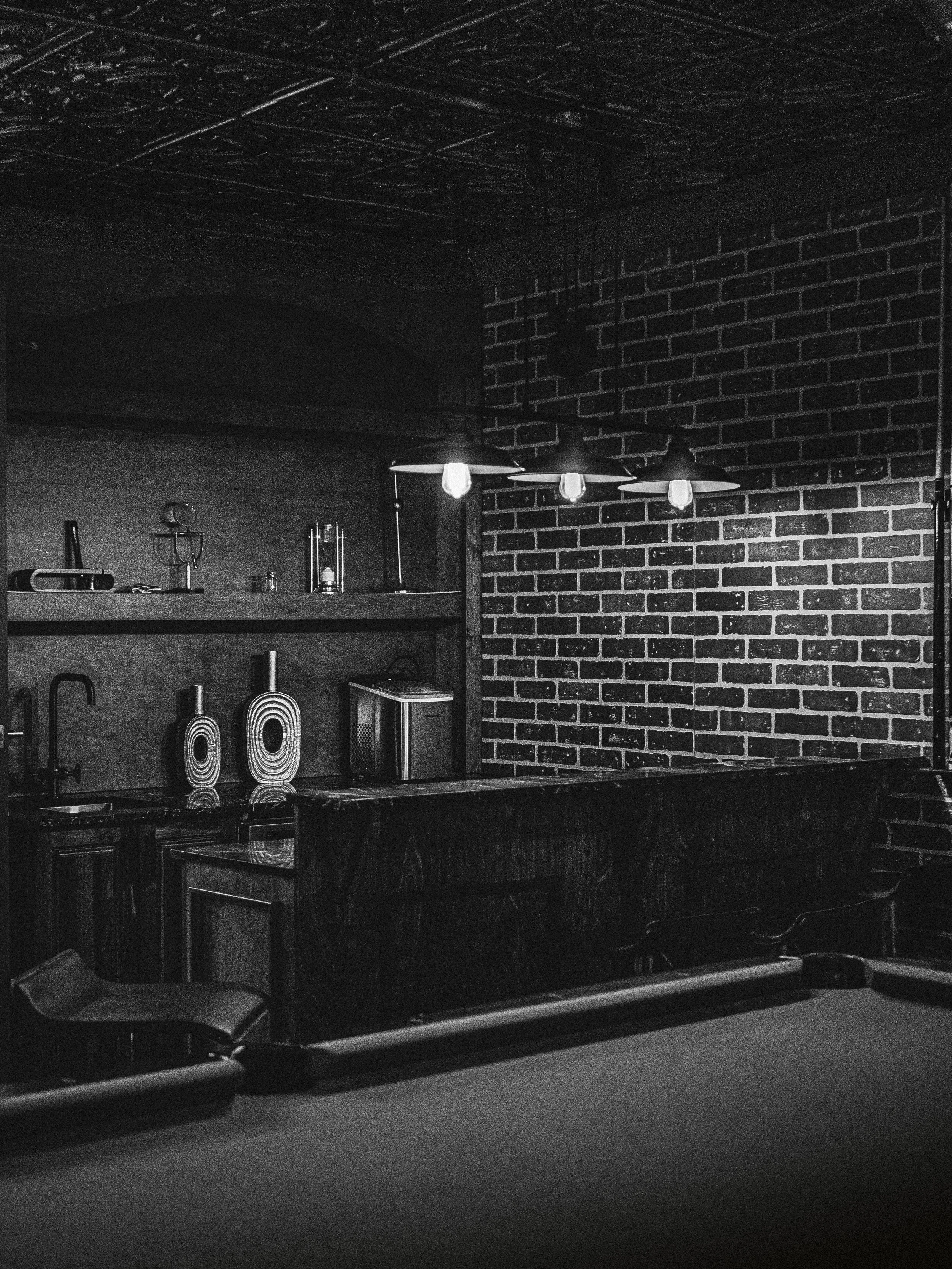 Black and white restaurant that plays live music with a content strategy