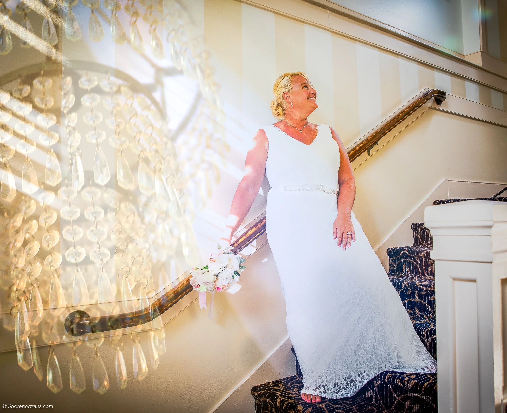 inside the Dunes Manor Hotel in Ocean City, MD! #OceanCityWeddingPhotography #OceanCityMDWedding