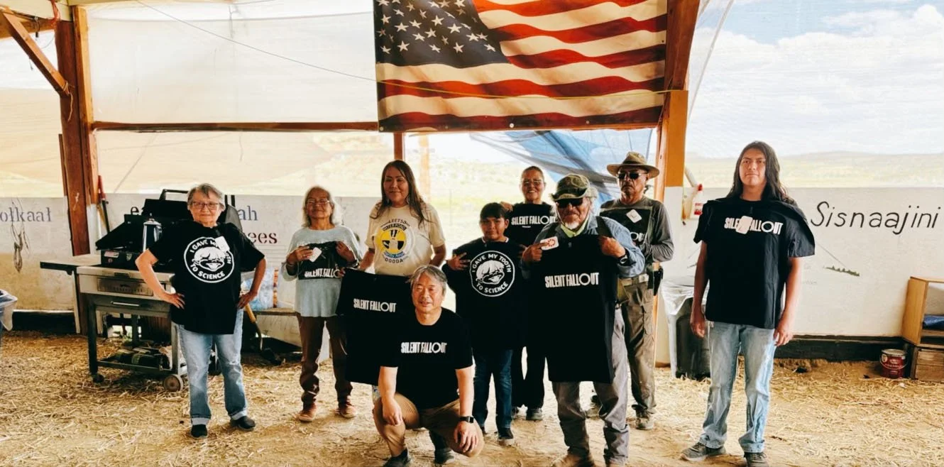 With Navajos from Red Water Pond Road Community