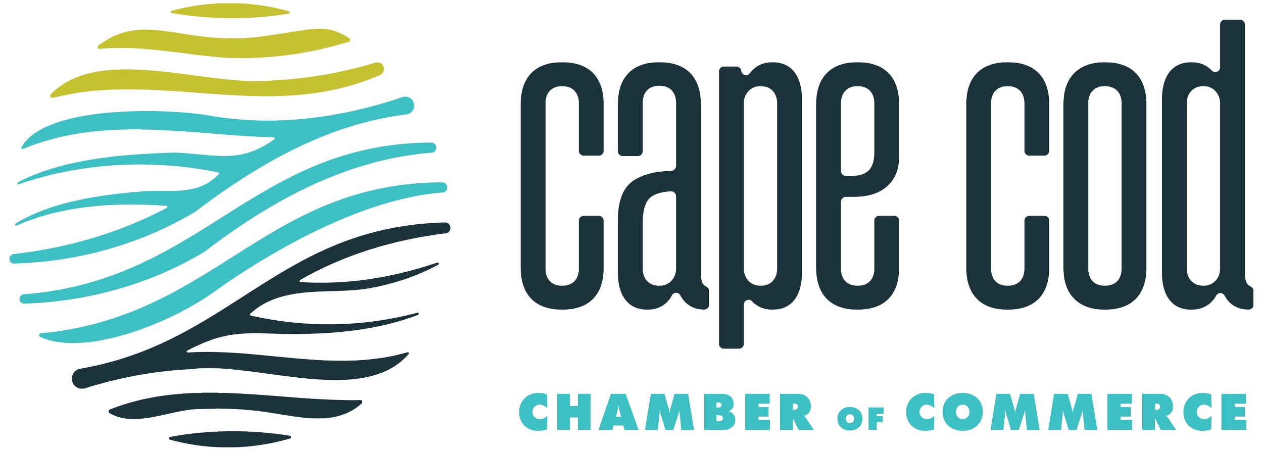 Logo of the Greater Augusta Chamber of Commerce with stylized abstract shapes in shades of green, blue, and black next to the text 'Greater Chamber of Commerce'.