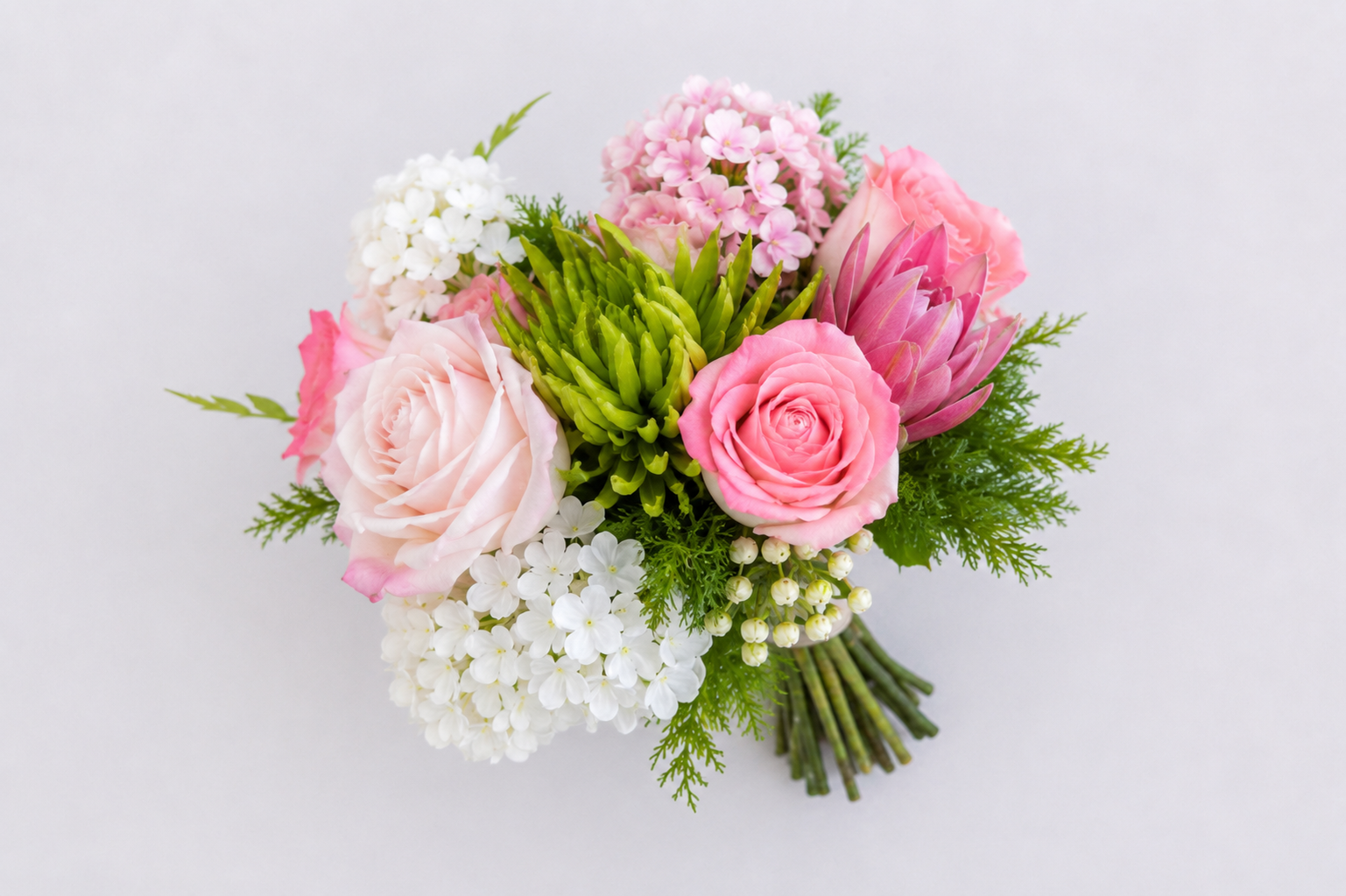 Pink & White bridesmaid bouquet (Ra) on neutral background.png