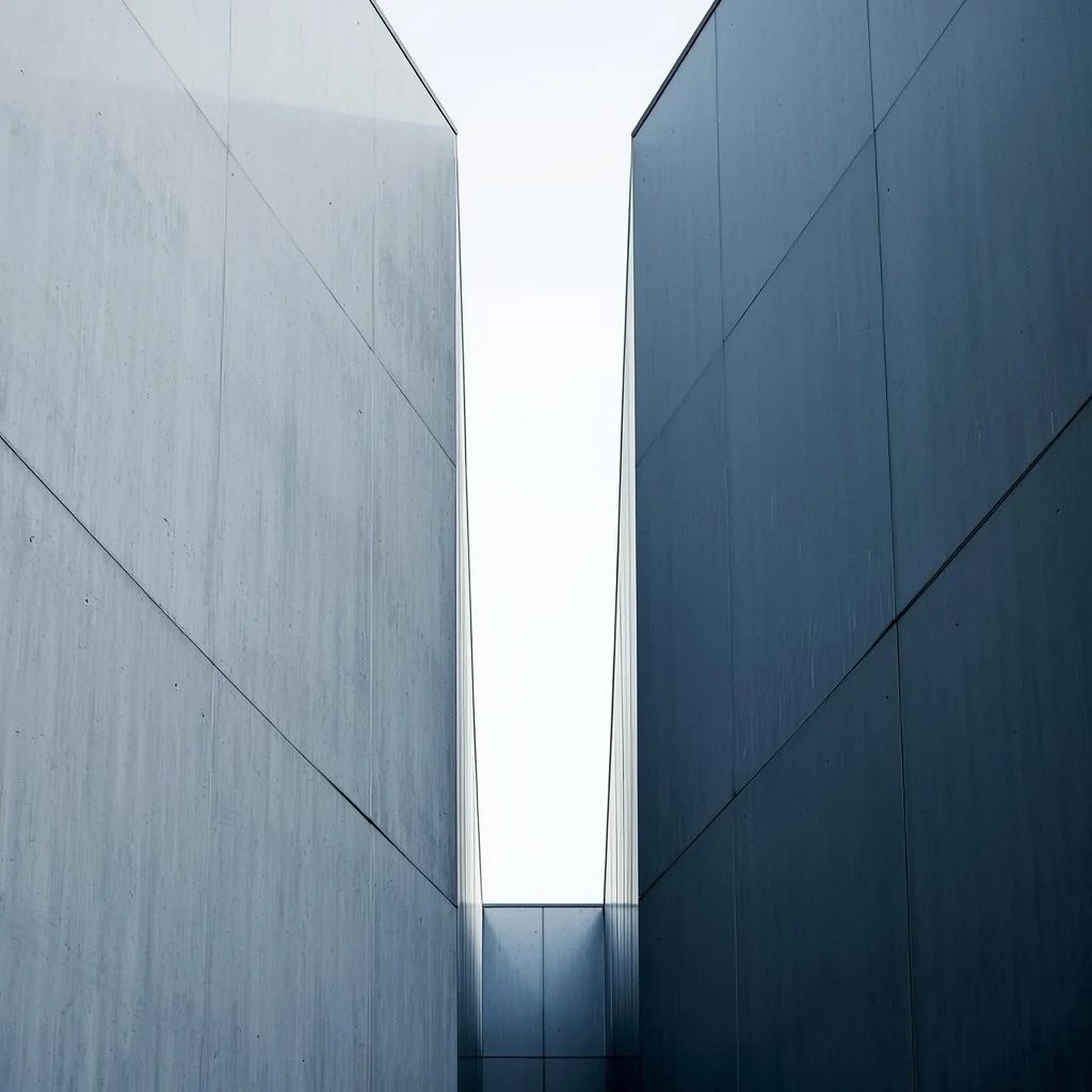 Architectural modular elements at different scales within unified framework representing B2B B2C individual services delivered with consistency