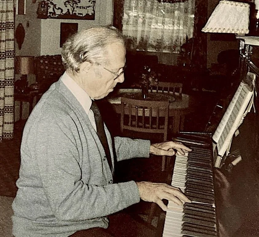 Andrew and Sadie's son Hubert played the piano for Billy Graham crusades internationally and wrote the music for the hymn "He Giveth More Grace". To hear the hymn click Hubert's photo. 