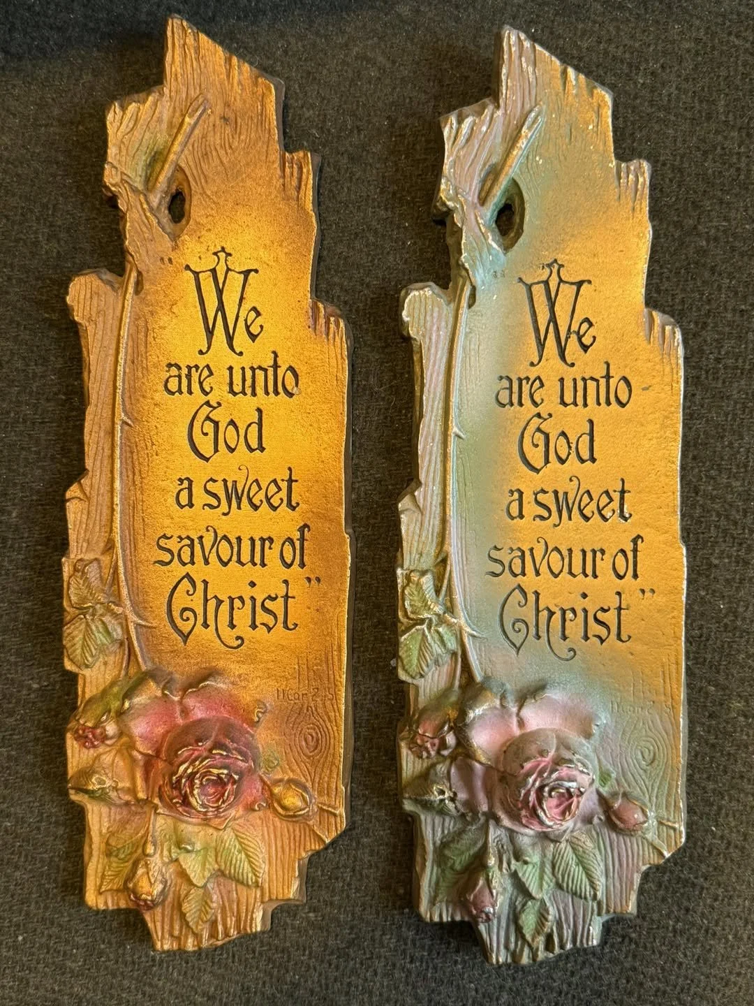 "We are unto God a sweet savor..." paint style comparison