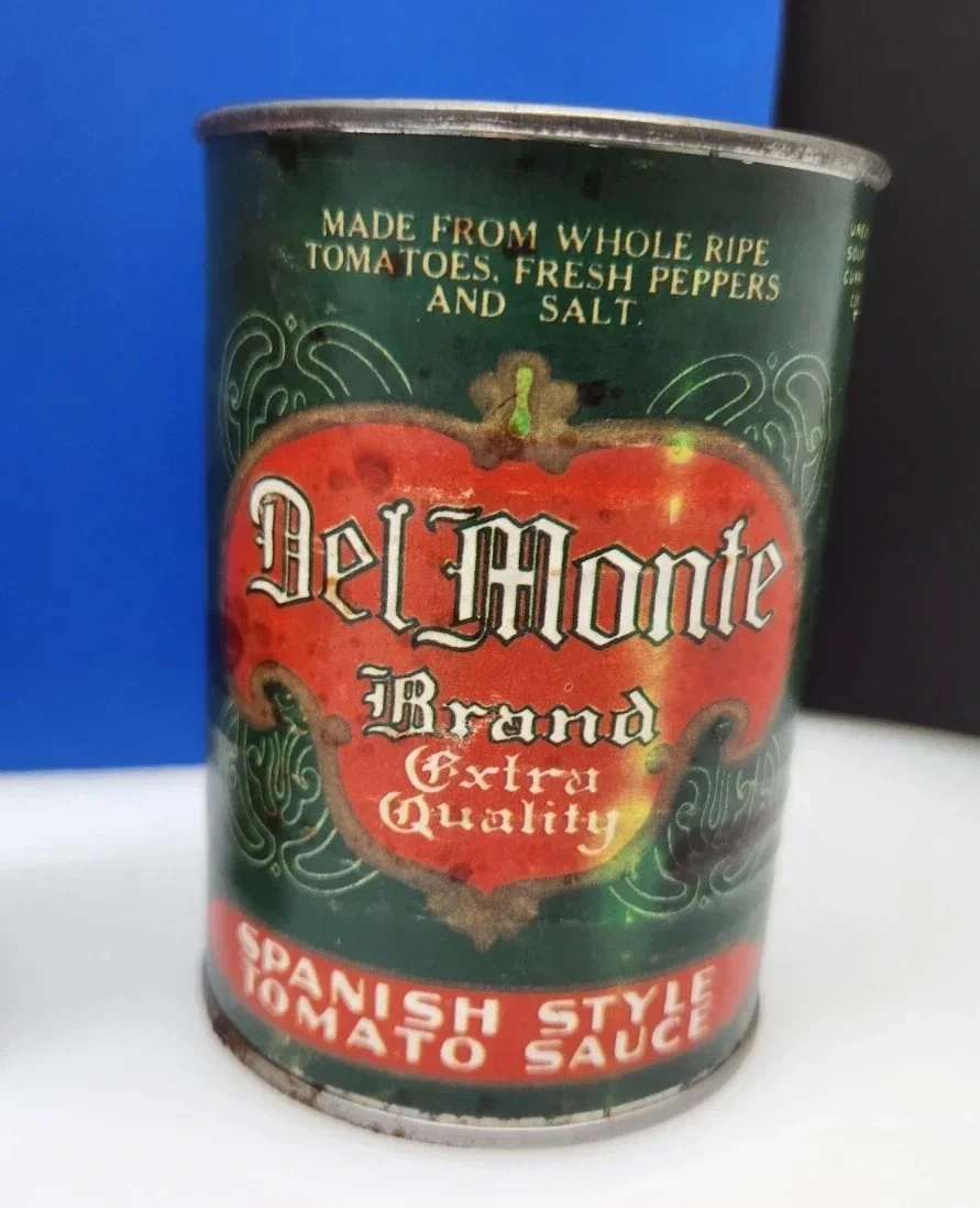 Antique Del Monte can bank - family collection