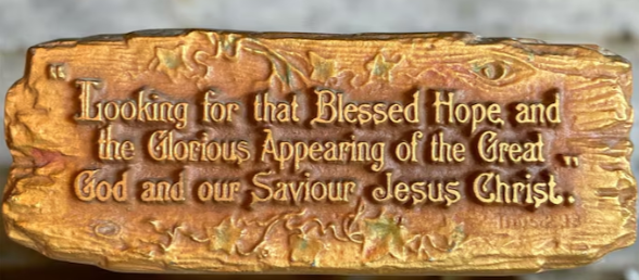 "Looking for the Blessed Hope..." - brown