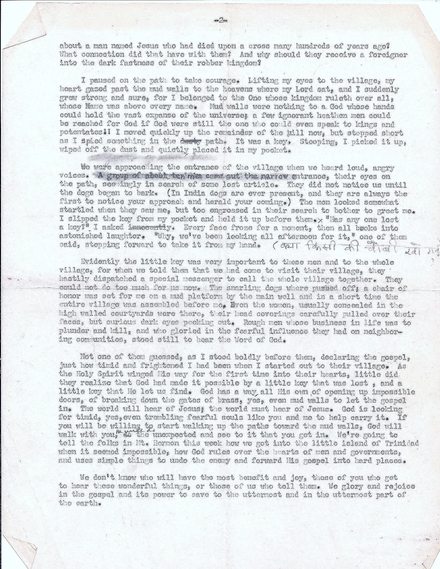 Jean Mitchell Wilhelmsen's sermon at a Biola Mt Hermon conference. Page 2 of 2