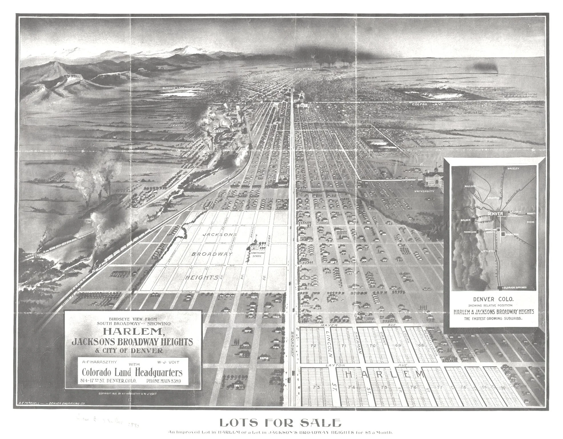 Map created for developers in Denver. Click on the image and you will link over to the Library of Congress listing. 