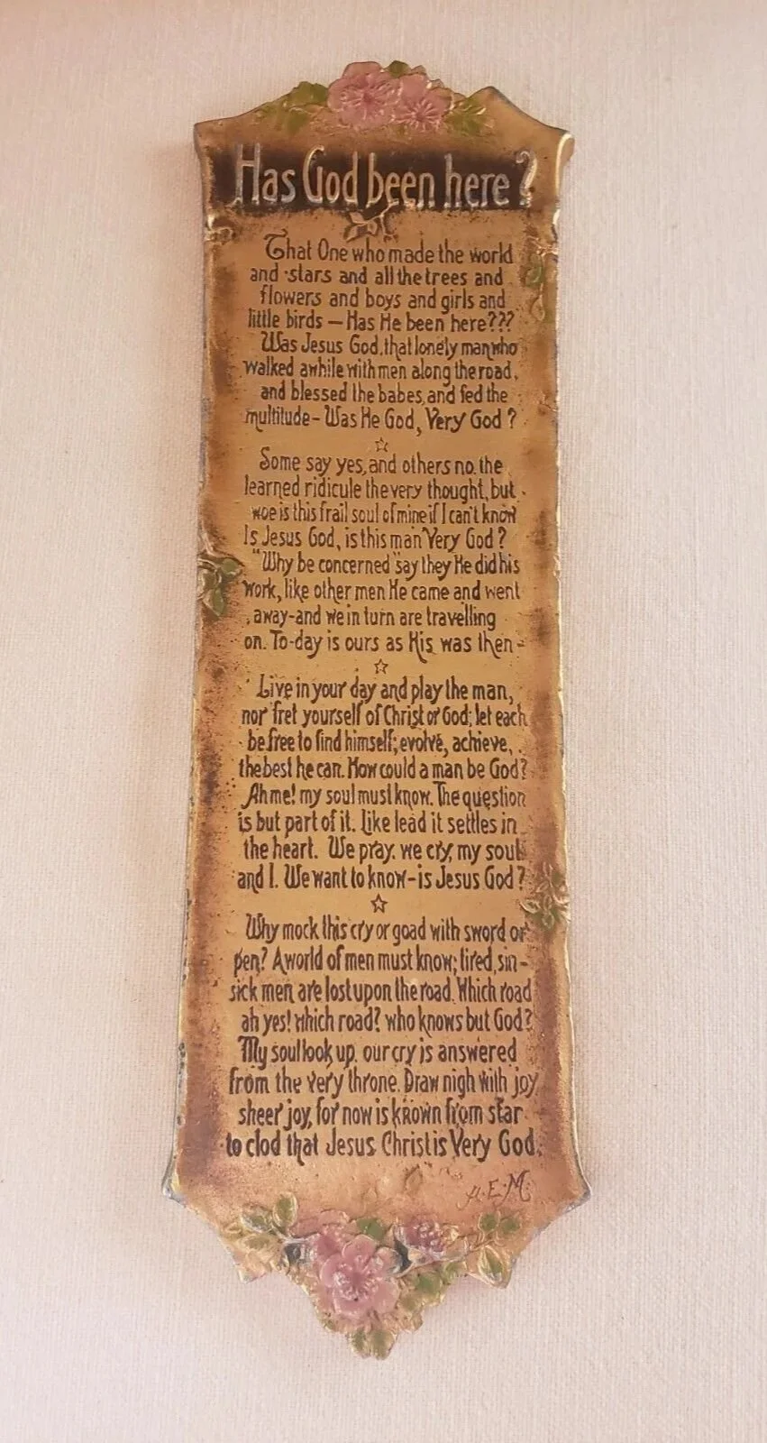 "God Has Been Here poem..."