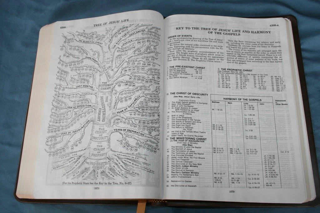 Illustration in the back of the Thompson Chain Reference Bible. Dr. Thompson and Andrew were fellow professors at Life Bible College in the 1920s-1930s. 