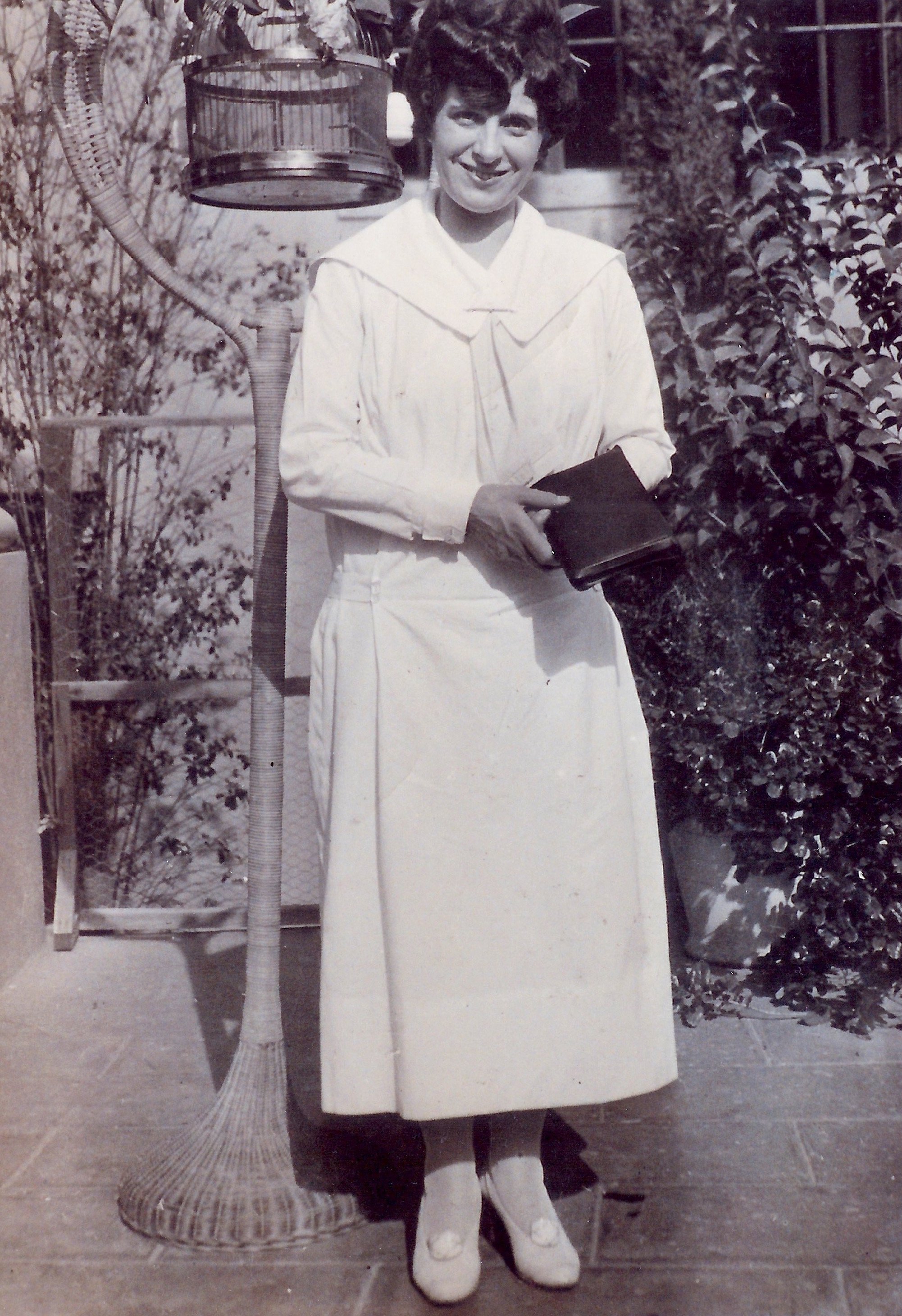 This photo of Aimee was taken by Andrew's son Bryant. She married Bryant and Lola Lee at Angelus Temple in 1928. 