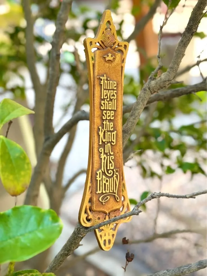 "Thine eyes shall the King..."