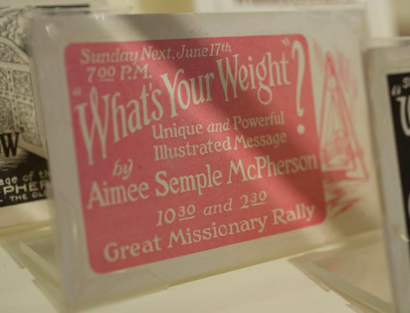 Marketing card for Angelus Temple