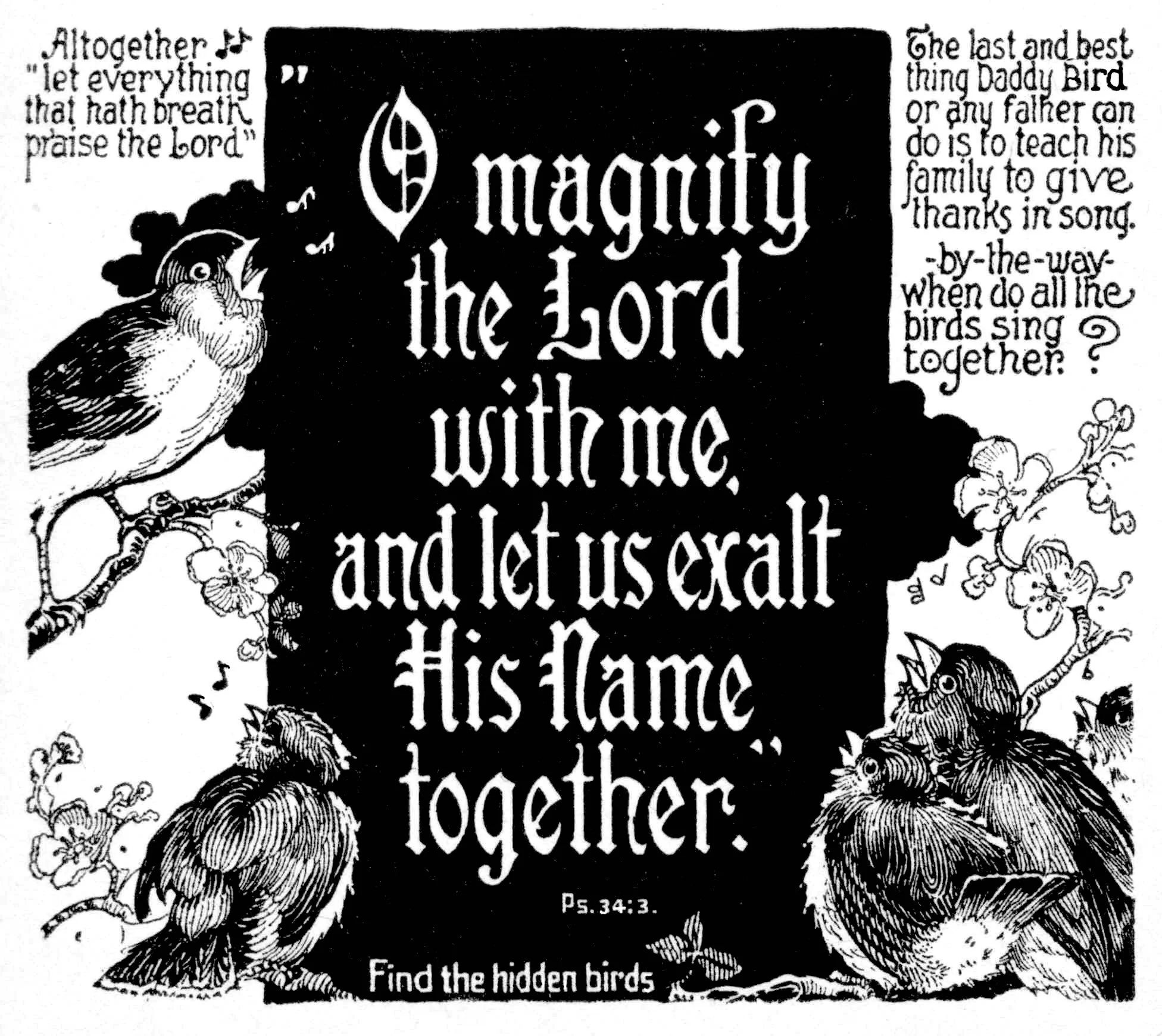 Paper tract for church plaque