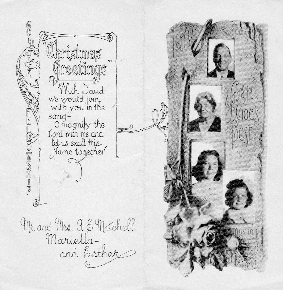 1940 Christmas newsletter - art by Andrew