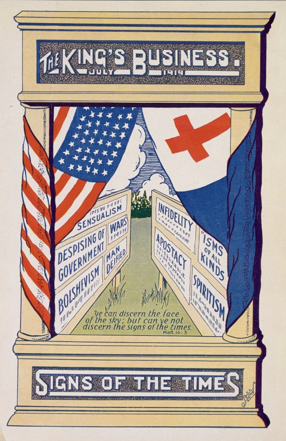 The King's Business cover by A.E. Mitchell, 1919