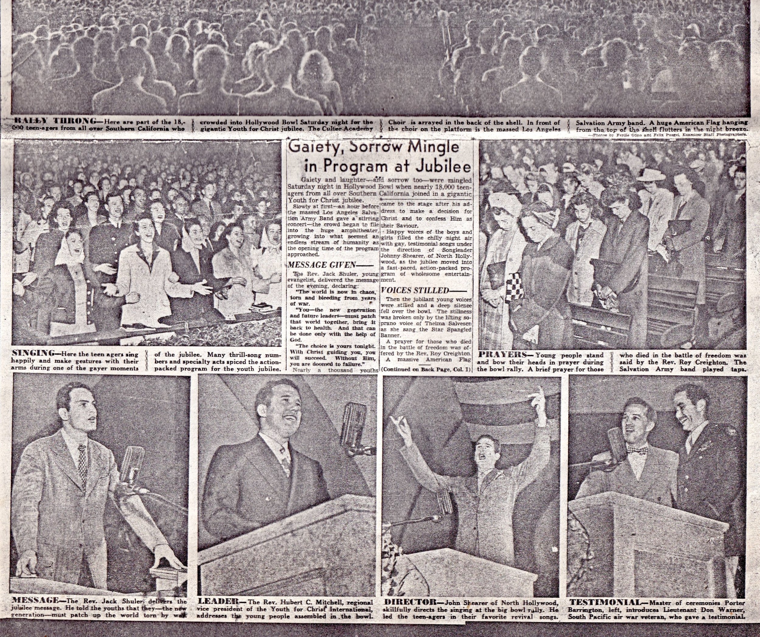 Mitchell family featured at the Hollywood Bowl, 1946 page 2 of 4 from the Los Angeles Examiner