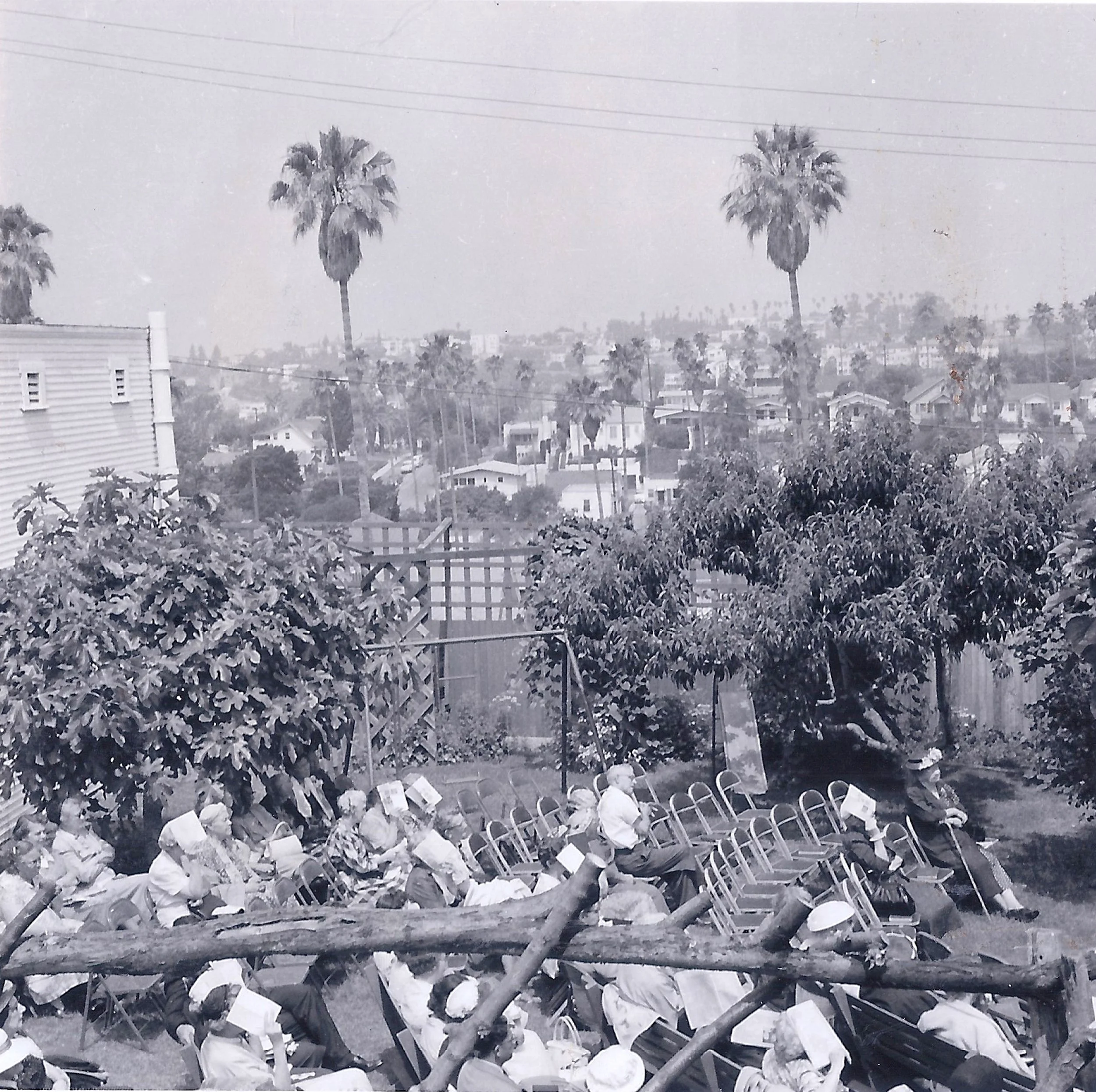 One of the Go-Ye Fellowship outdoor services in the Go-Ye Garden