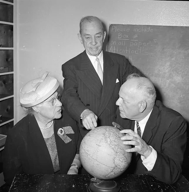 Andrew and Jennie Mitchell with Dr. Louis T. Talbot for an LA Times article