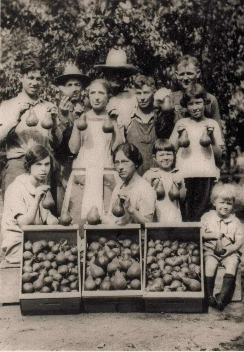 The Mitchell family visited Sadie's sister's orchard around Medford, OR in the early 1920s after Sadie passed away.