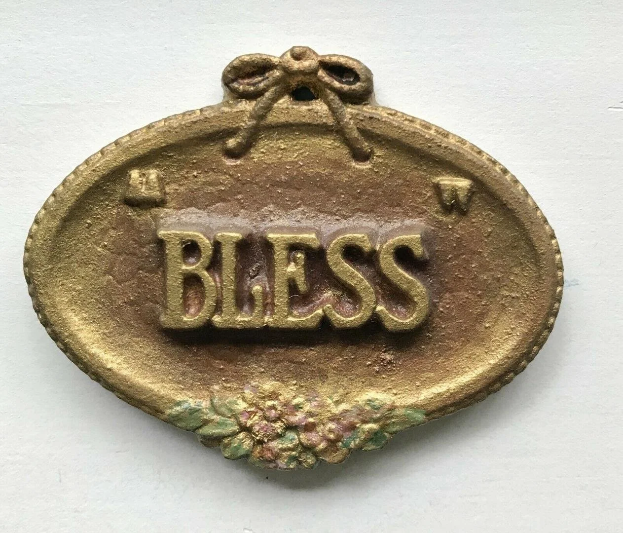 "Bless" - Andrew and Jennie made plaster versions and handed them out when they were witnessing door-to-door on the mission field. See the brochure about "Bless" in Ephemera. 
