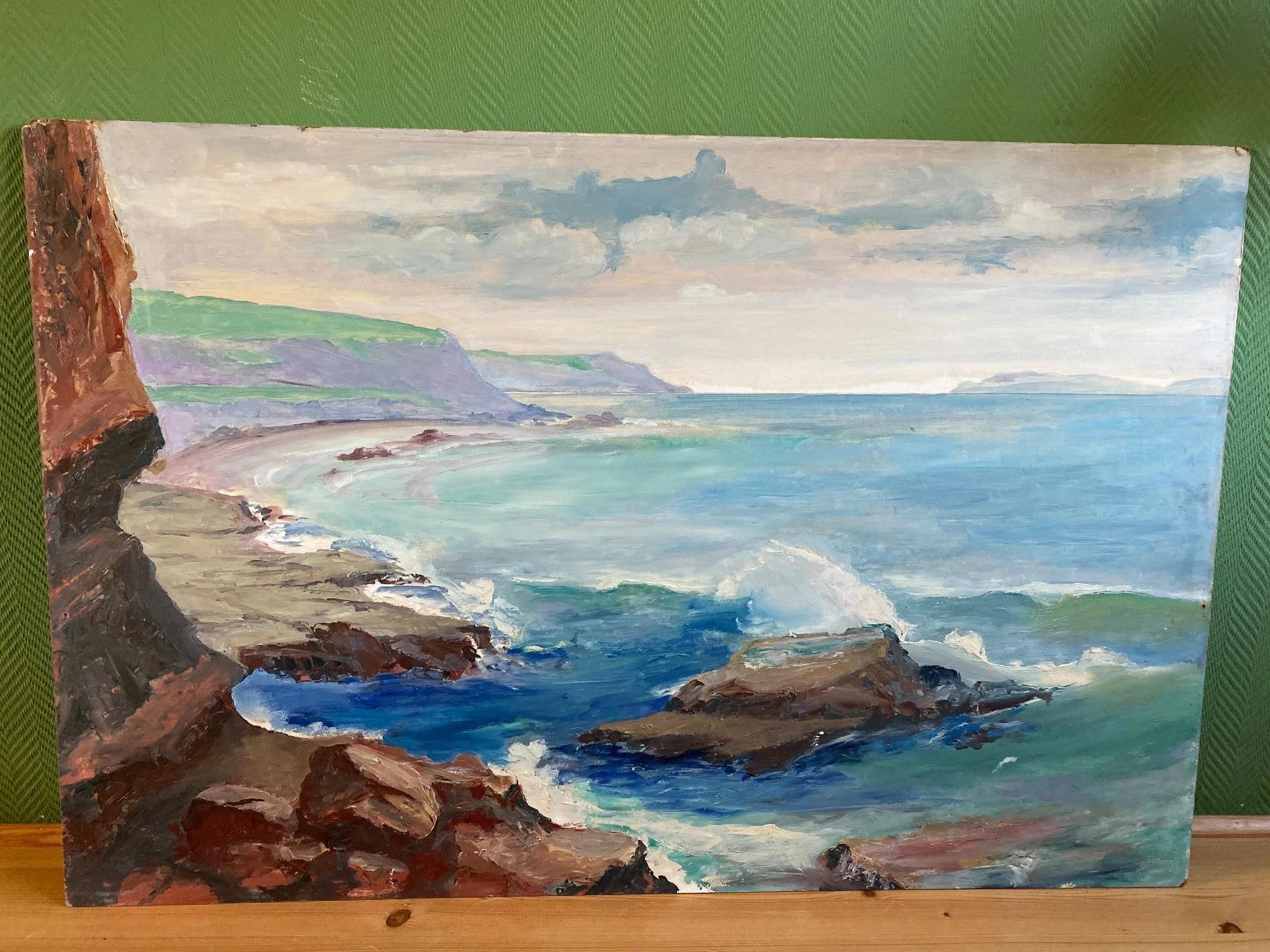 Painting of Laguna Beach by Andrew - Curtis Chamberlain, his friend from Colorado and Laguna Beach resident, may have mentored Andrew. His paintings are similar.