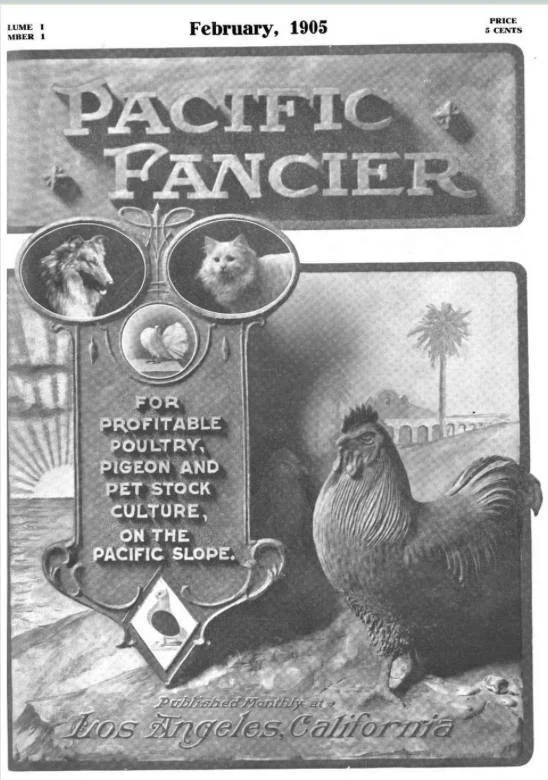 Cover of Pacific Fancier magazine, 1905
