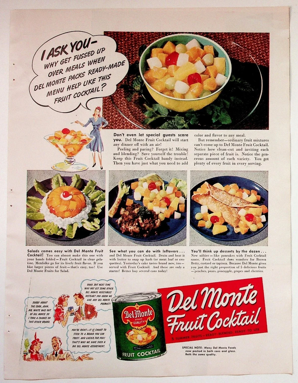1941 Del Monte magazine ad