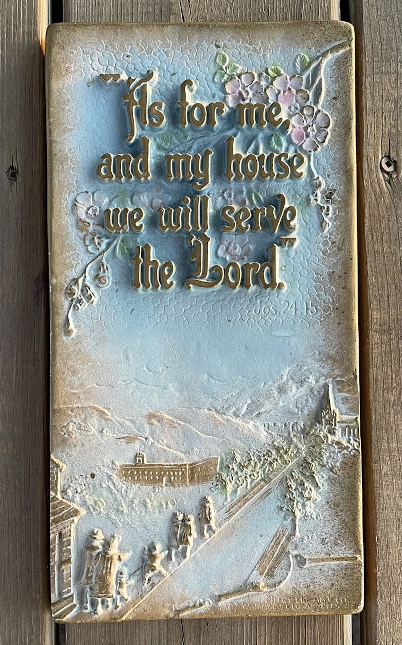 "As for me and my house..." blue