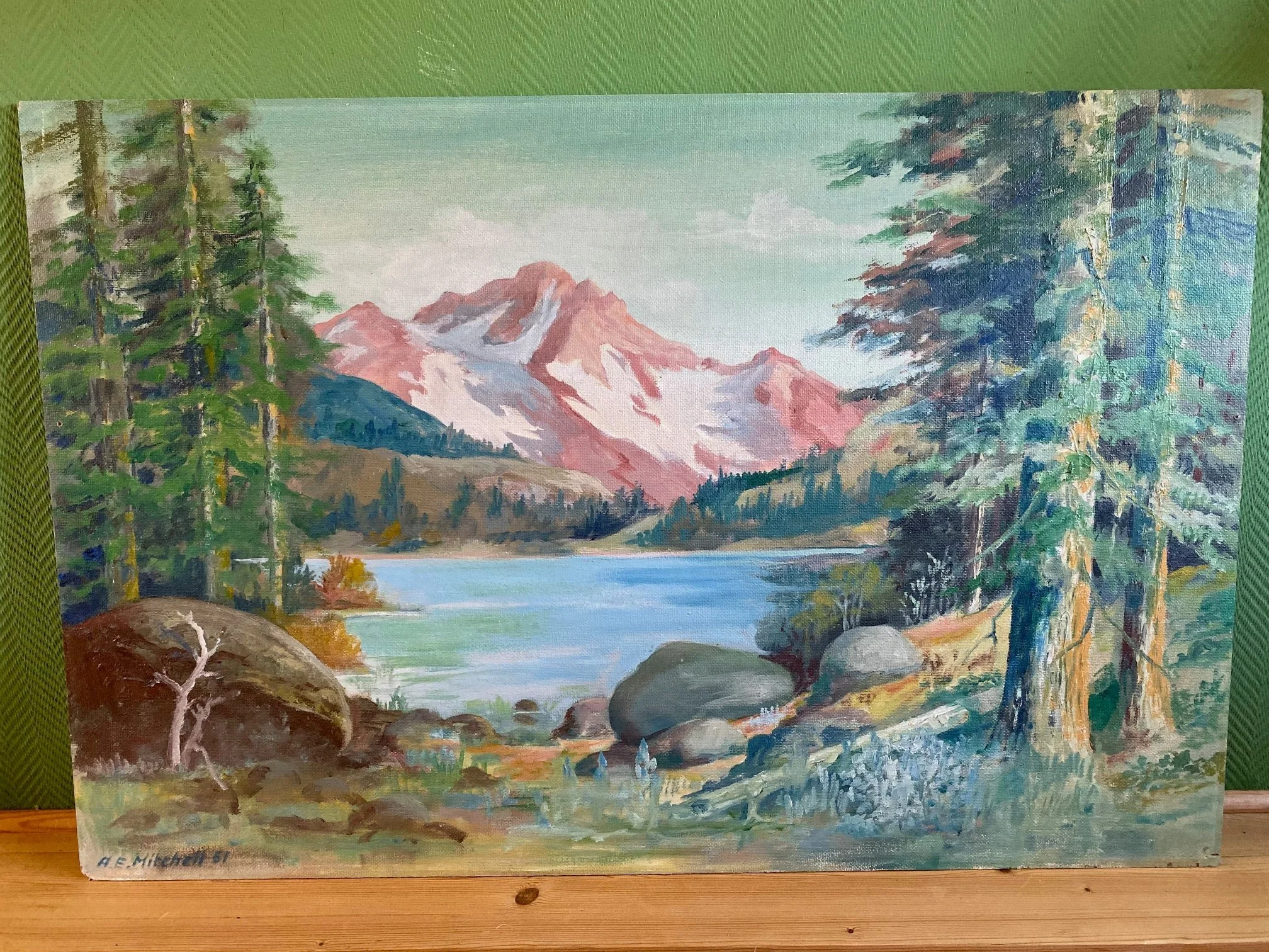 Painting by Andrew...looks like Colorado