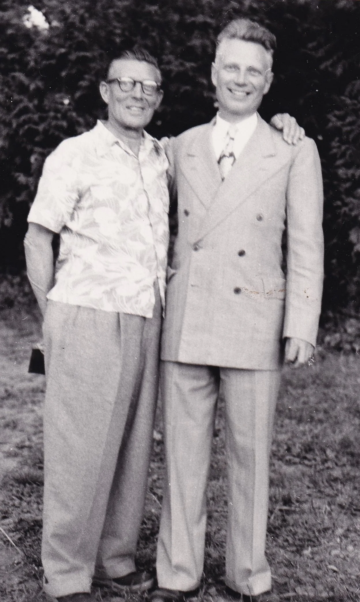 The first Go-Ye missionary, Forest Forbes  (right) with Thompson Eade, artist with Andrew Mitchell at Angelus Temple for Aimee Semple McPherson. His daughter is still living, and enjoys sending archives to us. 