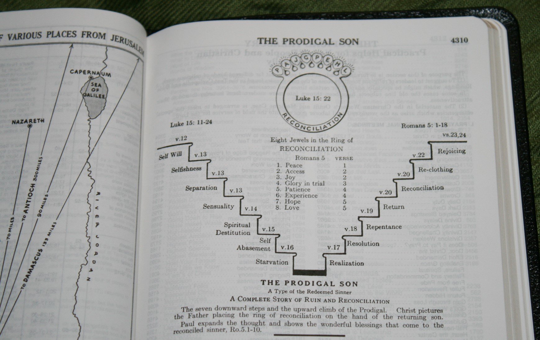 Illustration in the back of the Thompson Chain Reference Bible. Dr. Thompson and Andrew were fellow professors at Life Bible College in the 1920s-1930s. 