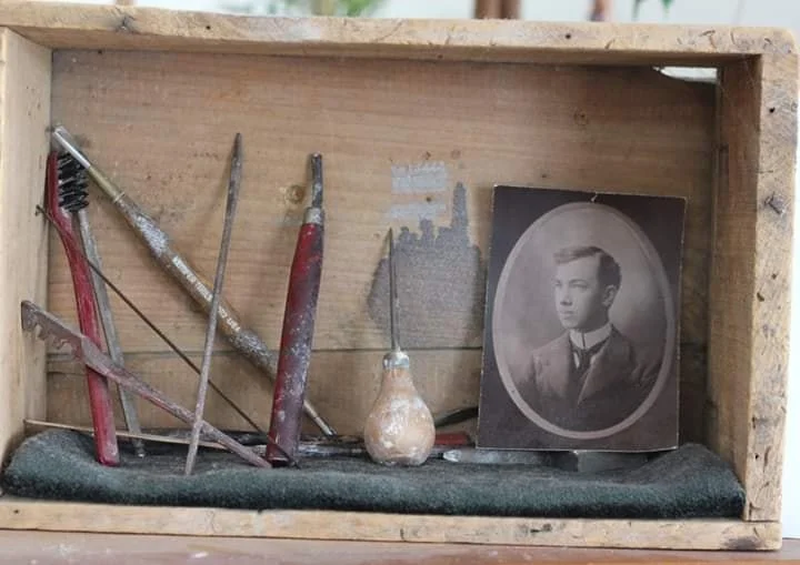 These are Andrew's clay carving tools.