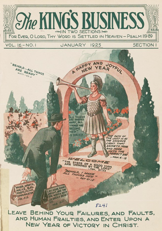 Cover for Biola's King's Business Magazine, 1925. Click on the images and you will link over the Biola's King's Business archive. 